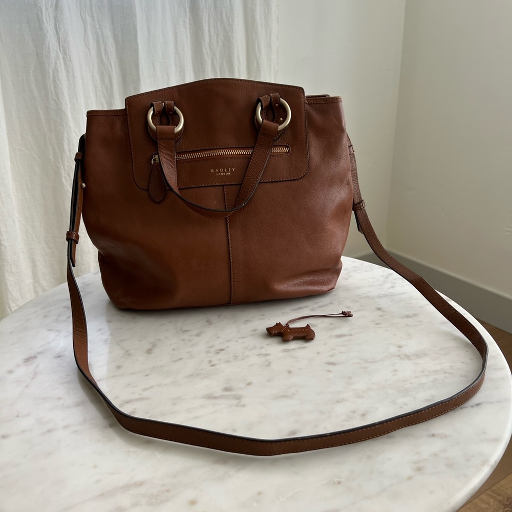 Radley London Brown Leather Cross Body Bag
